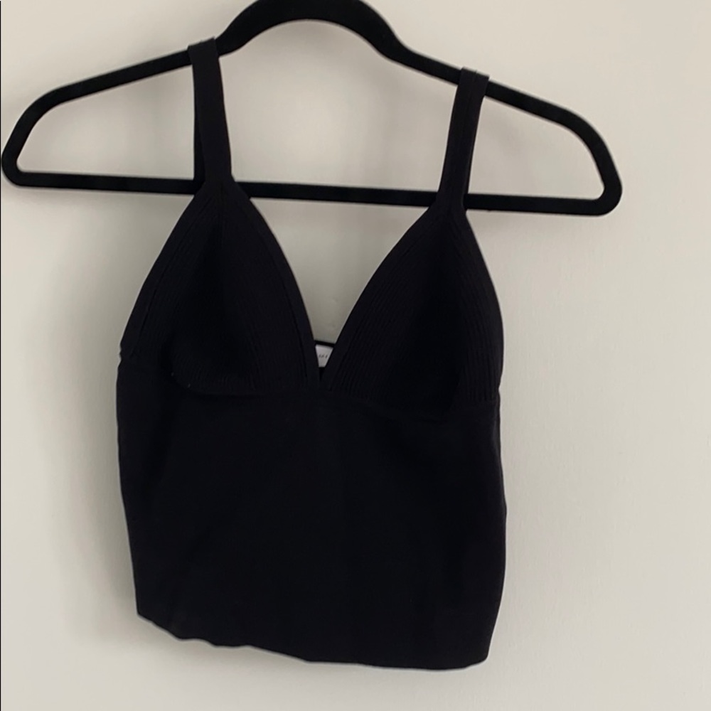 Zara cropped black tank. Never worn!